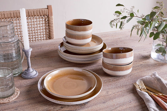 Arici Dinnerware Set - Natural - (Set of 12)